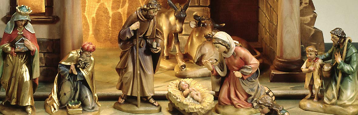 and Mary brought forth her firstborn son, and wrapped him in swadding clodes, and laid him in a manger